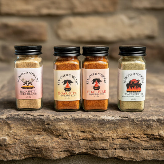 🍂🔥 The Flame Tender’s Gift Pack | Four-Blend Gift Set | Seasoned Sorcery by Green Magick