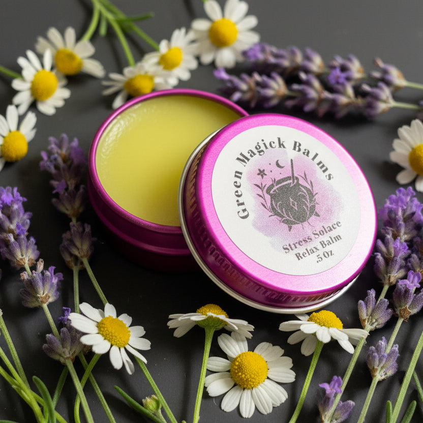 Stress Solace Balm (0.5 oz Trial Size) | Green Magick Balms