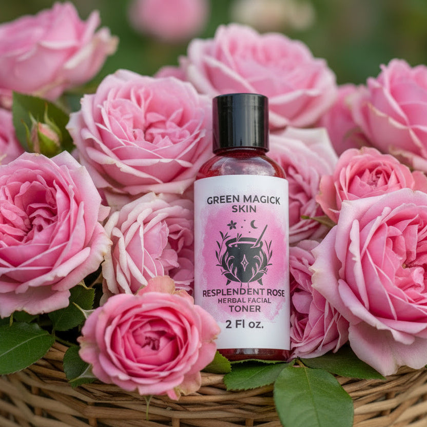 🌹 Resplendent Rose Herbal Facial Toner (2 oz) | Green Magick Skin Care by Green Magick Apothecary