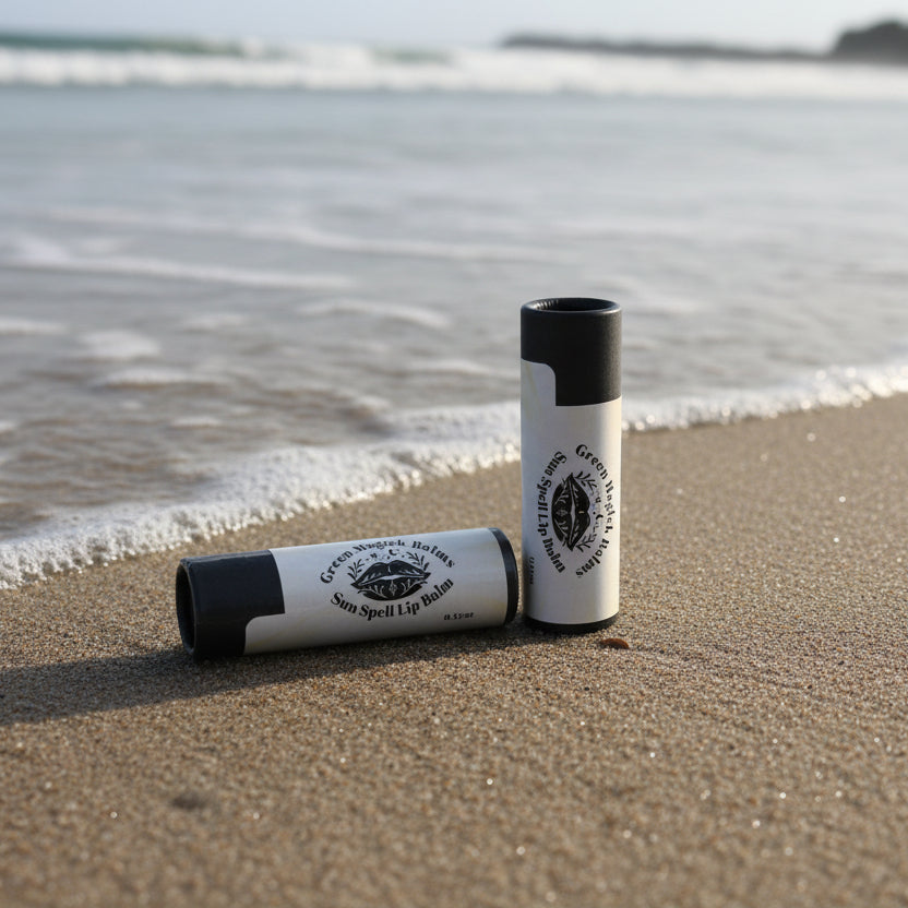 ☀️ Sun Spell Herbal Lip Balm (0.15 oz Lip Balm Tube) | Green Magick Balms by Green Magick Apothecary