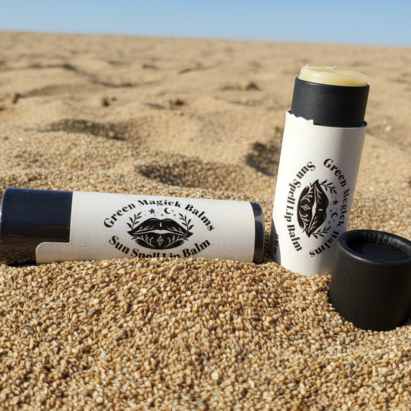 ☀️ Sun Spell Herbal Lip Balm (0.15 oz Lip Balm Tube) | Green Magick Balms by Green Magick Apothecary