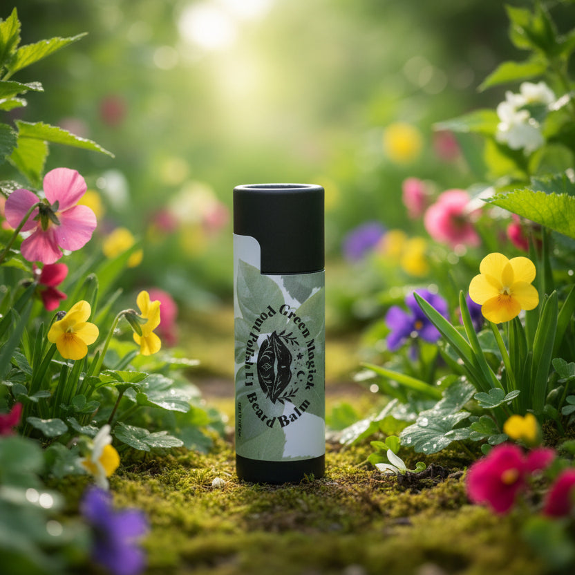 🌿 Pout Polish Herbal Sugar Lip Scrub (0.15 oz Tube) | Green Magick Balms by Green Magick Apothecary