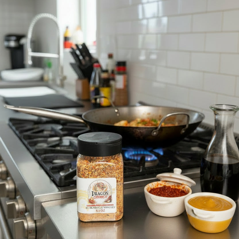 Dragon Crunch- Crunchy Chili Garlic All-Purpose Blend | Seasoned Sorcery