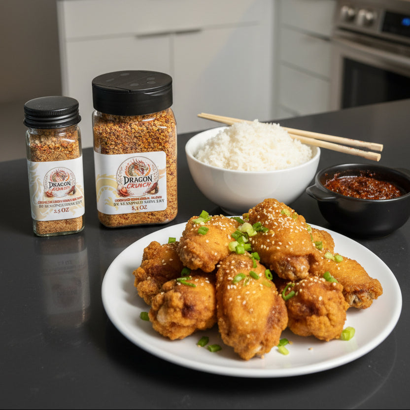 Dragon Crunch- Crunchy Chili Garlic All-Purpose Blend | Seasoned Sorcery