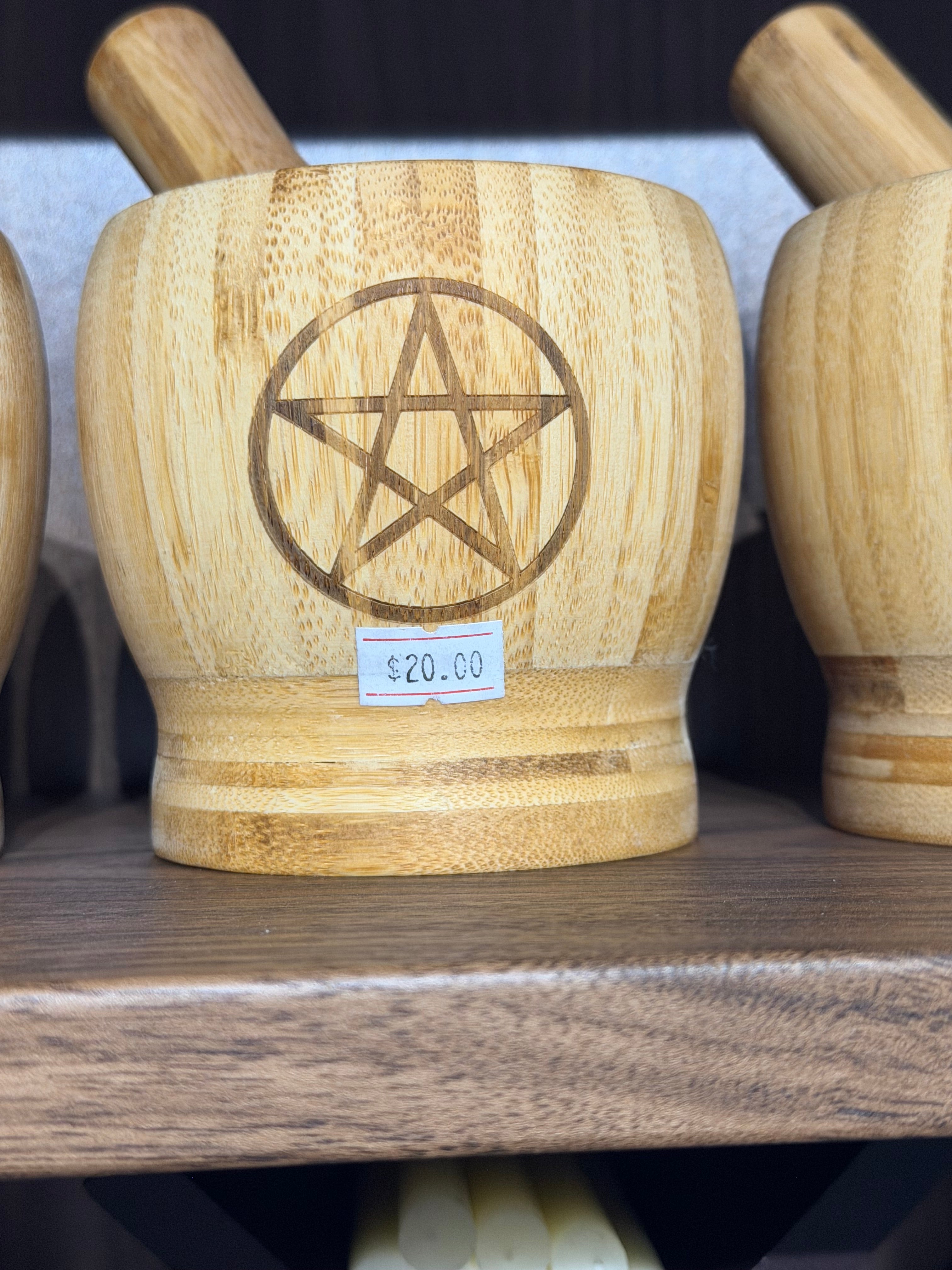 Wooden Mortar & Pestles | Green Magick Vault