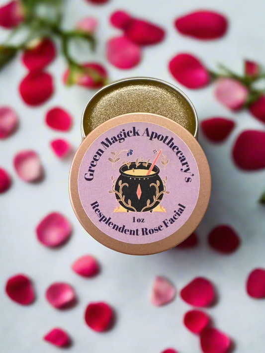 Green Magick Apothecary's Resplendent Rose Facial Balm