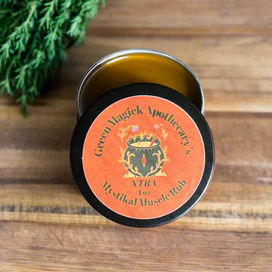 Green Magick Apothecary's Mystikal Muscle Rub XTRA- Body Balm