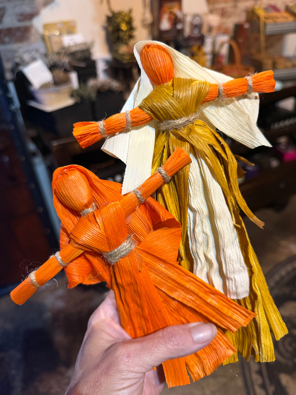 Handmade Corn Husk Dolls & Candles | Ashes to Ashes Popup Shop