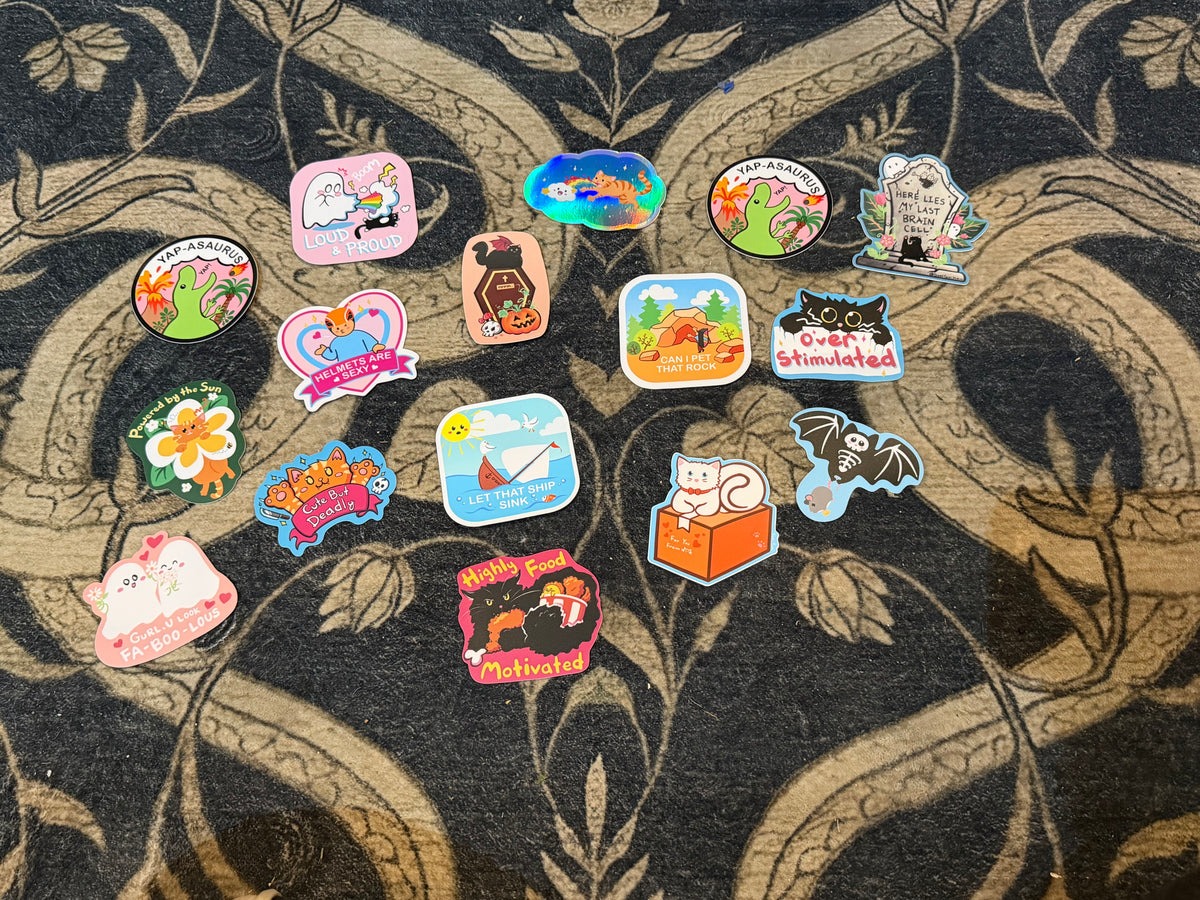 Illustrated Art Stickers | Sami Yami Studios