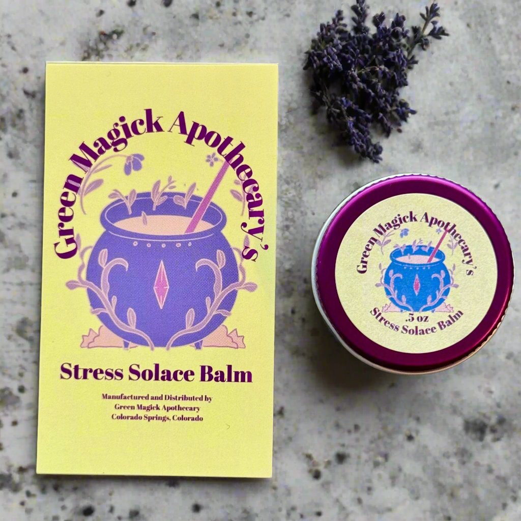 Green Magick Apothecary's Stress Solace Balm (Trial Size)