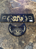 Celestial Snake & Eye Tarot Card Holder Set | Green Magick Vault