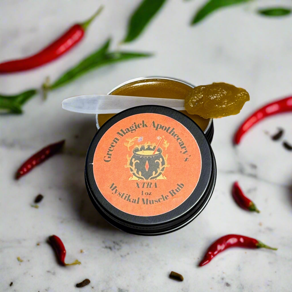 🔥 Mystikal Muscle Rub XTRA (1 oz) | Green Magick Balms by Green Magick Apothecary
