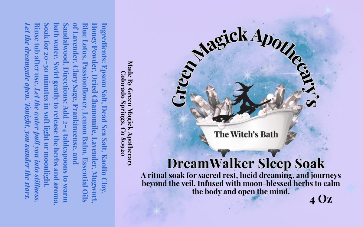💤 Dreamwalker Sleep Soak (4 oz) | The Witch’s Bath by Green Magick Apothecary