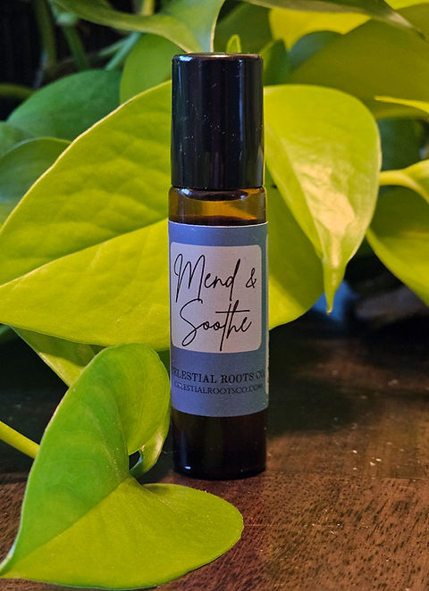 Mend & Soothe 10 mL aromatherapy roller by Celestial Roots CO