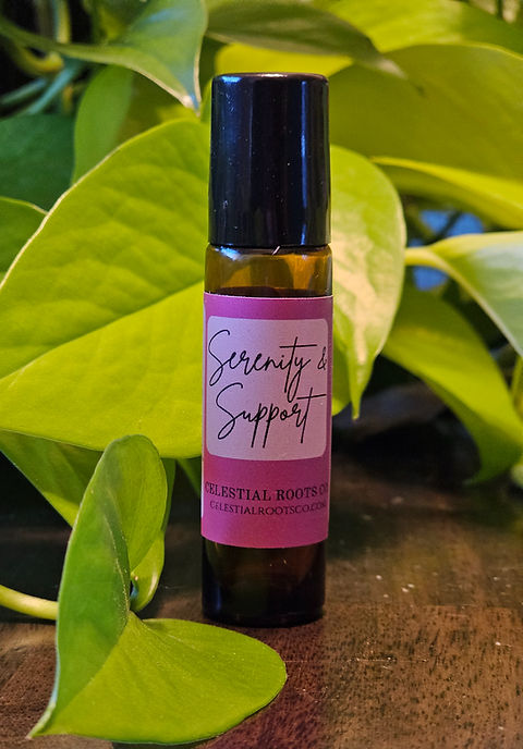 Serenity & Support 10 mL aromatherapy roller by Celestial Roots CO