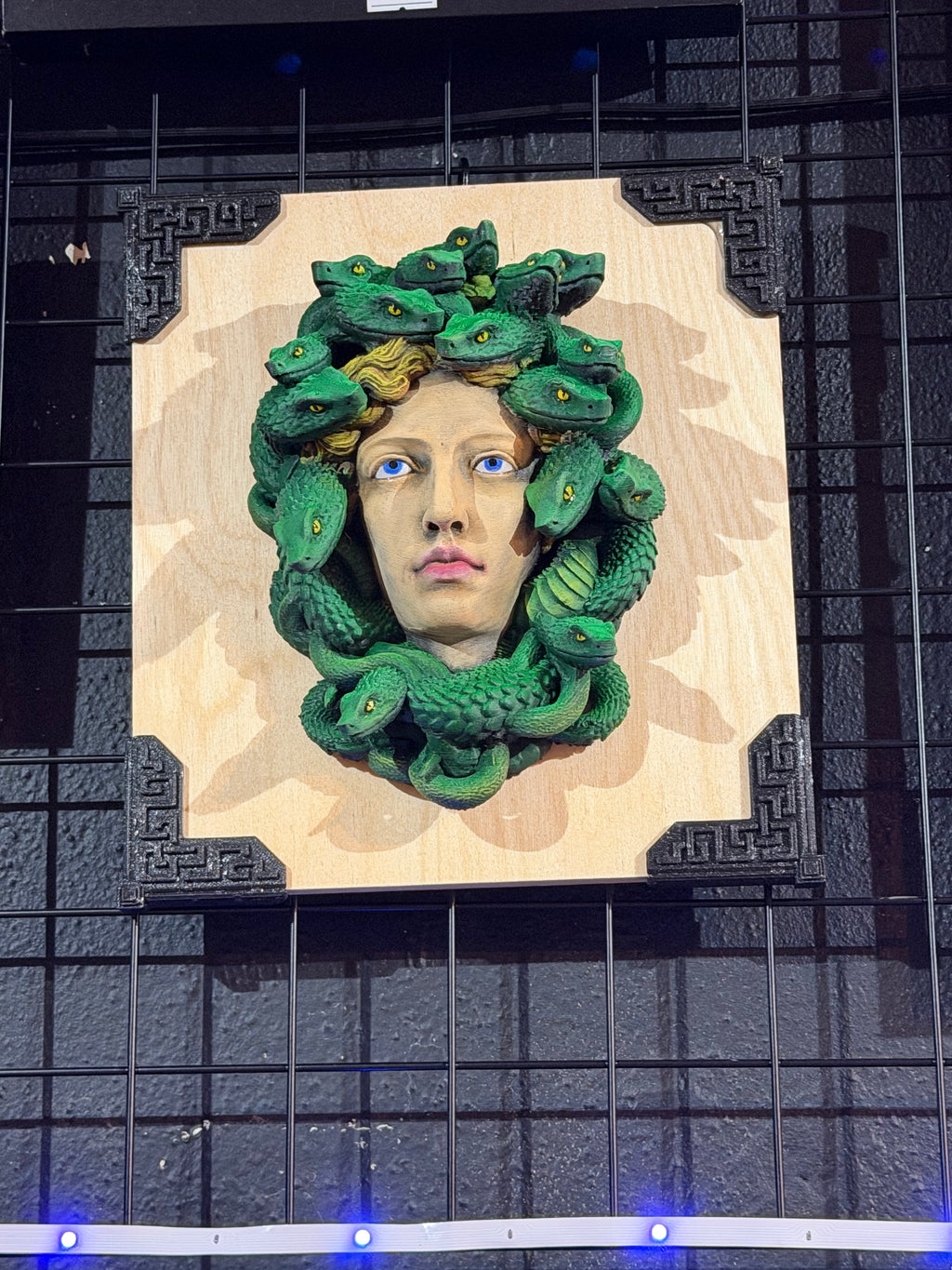Mounted Medusa mythical creature head by Gaelic Wolf