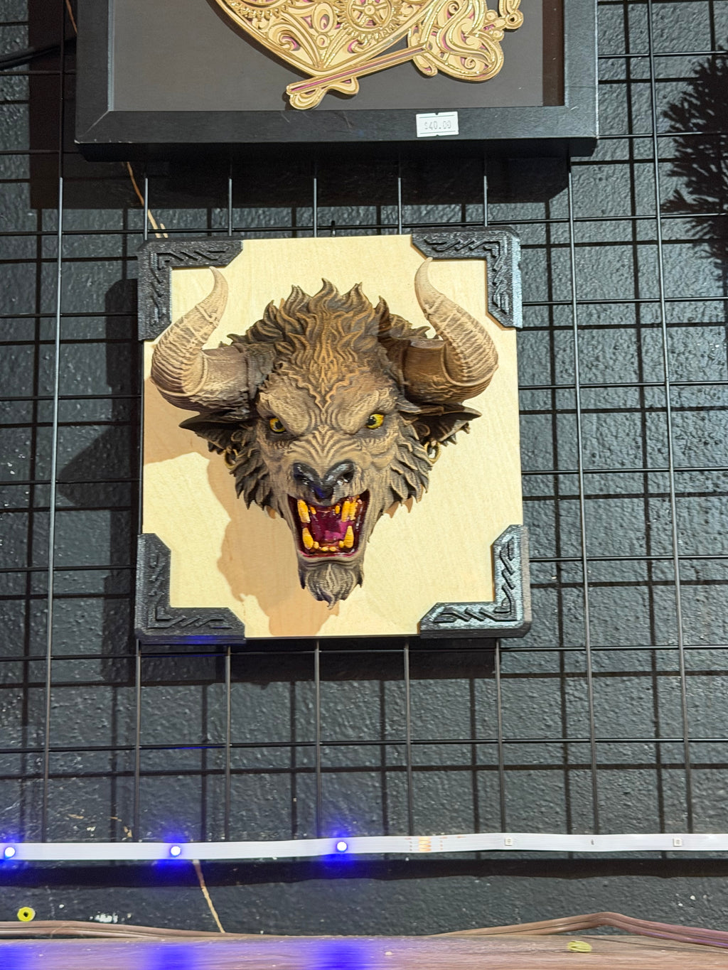 Mounted Minotaur mythical creature head by Gaelic Wolf