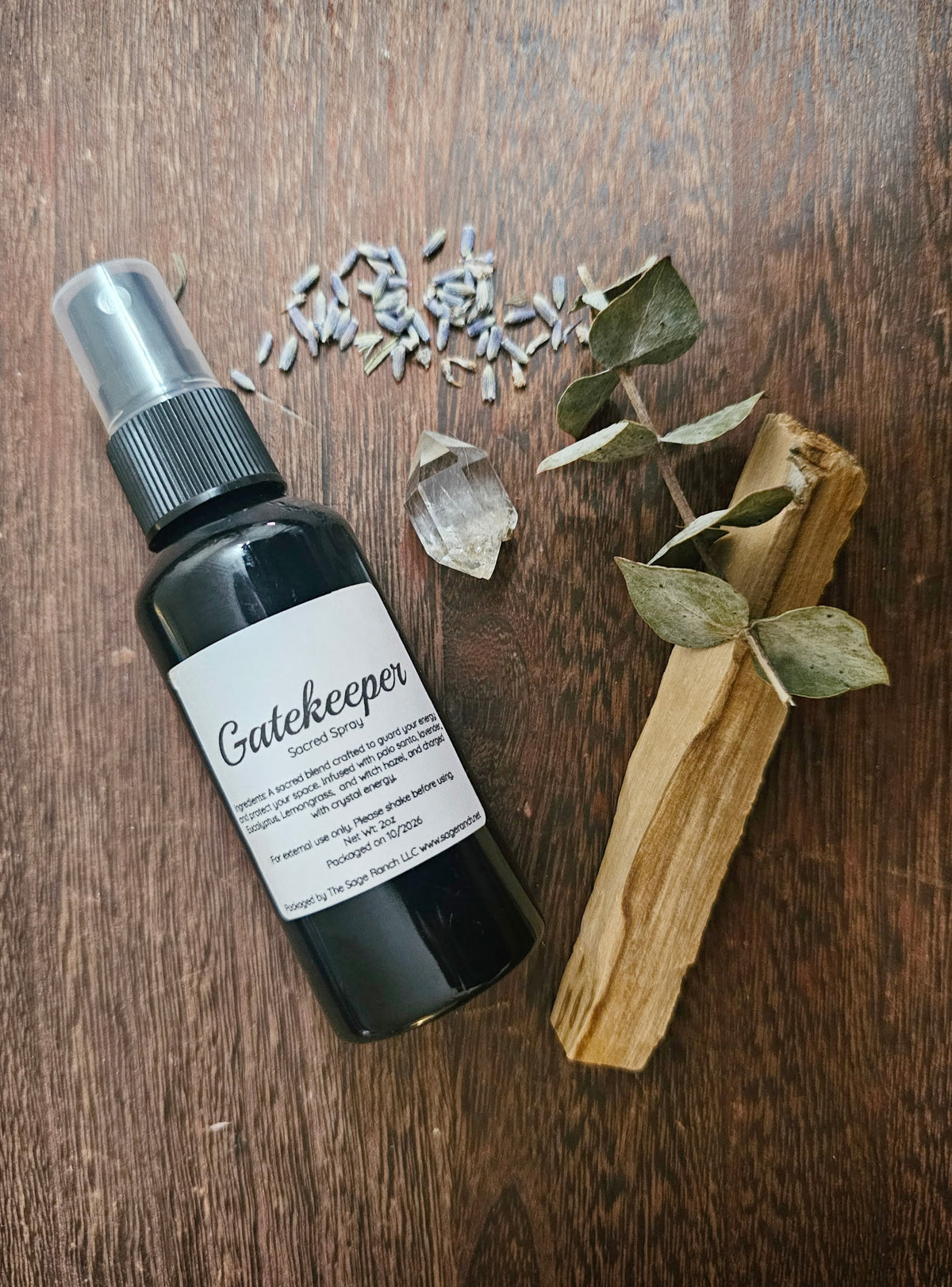 Sage Ranch Gatekeeper sacred spray with palo santo and botanicals