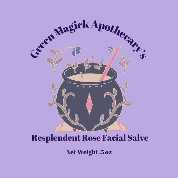 Green Magick Apothecary's Resplendent Rose Facial Balm (Trial Size)